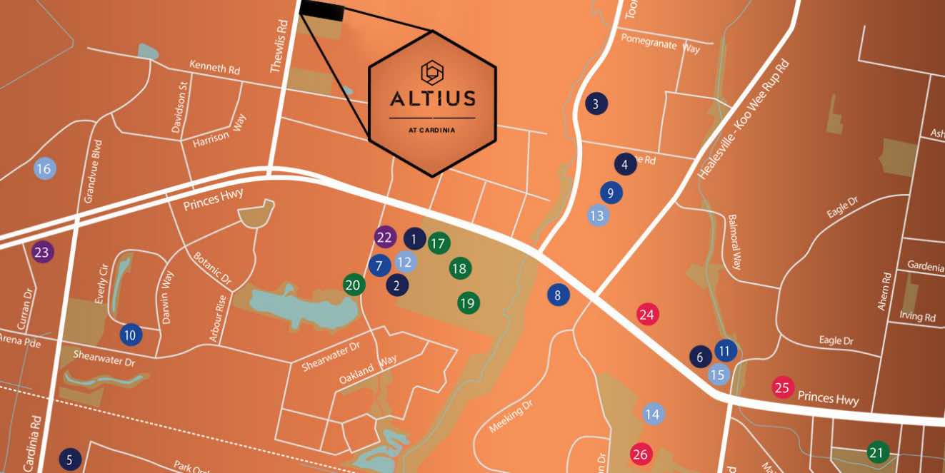 Altius location map